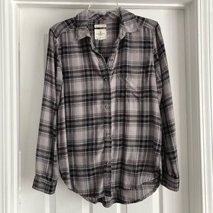 AE Boyfriend Fit Flannel Shirt